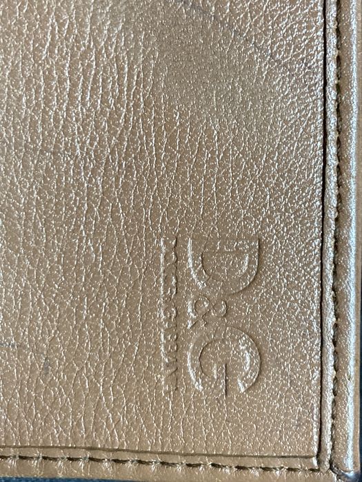 Porta moedas Dolce & Gabbana camel usado