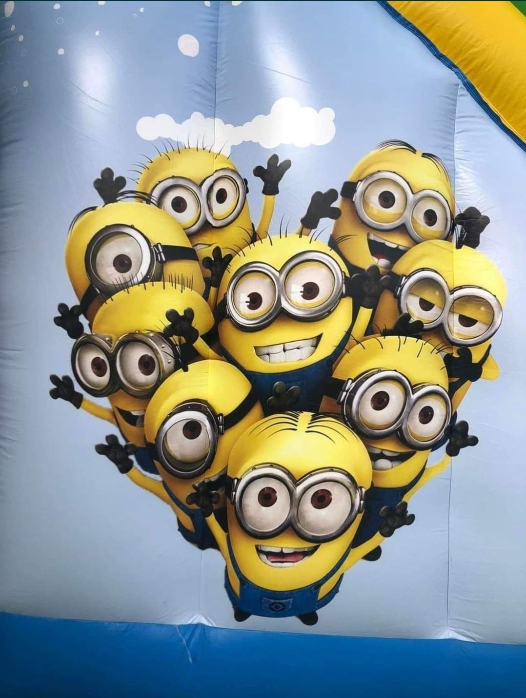 Wynajem dmuchaniec minionek maszyna do popcornu i waty cukrowej
