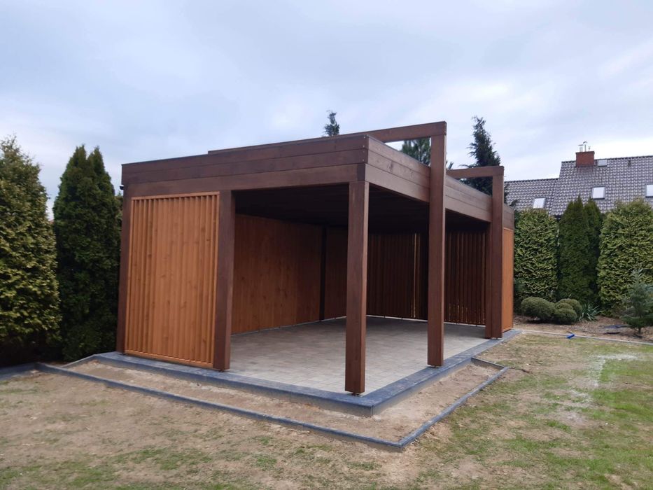 Nowoczesna altana ogrodowa