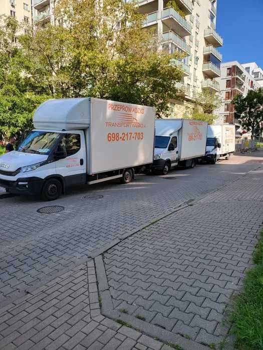 Przeprowadzki Warsazawa transport bagażówka samochody z windą 24/7