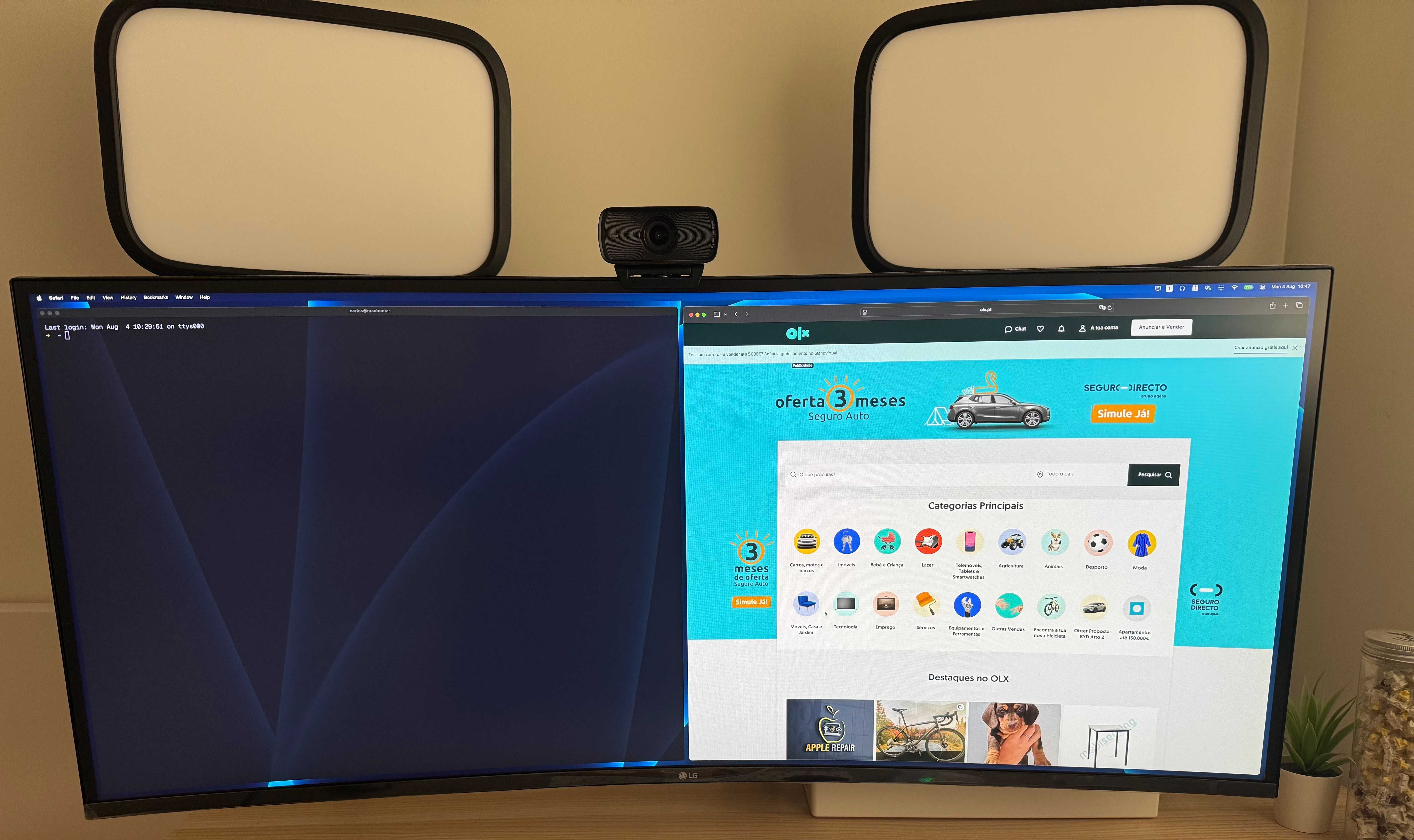 Monitor LG 38" UltraGear 38GN950-B Nano IPS QHD+ 160Hz G-Sync Curvo