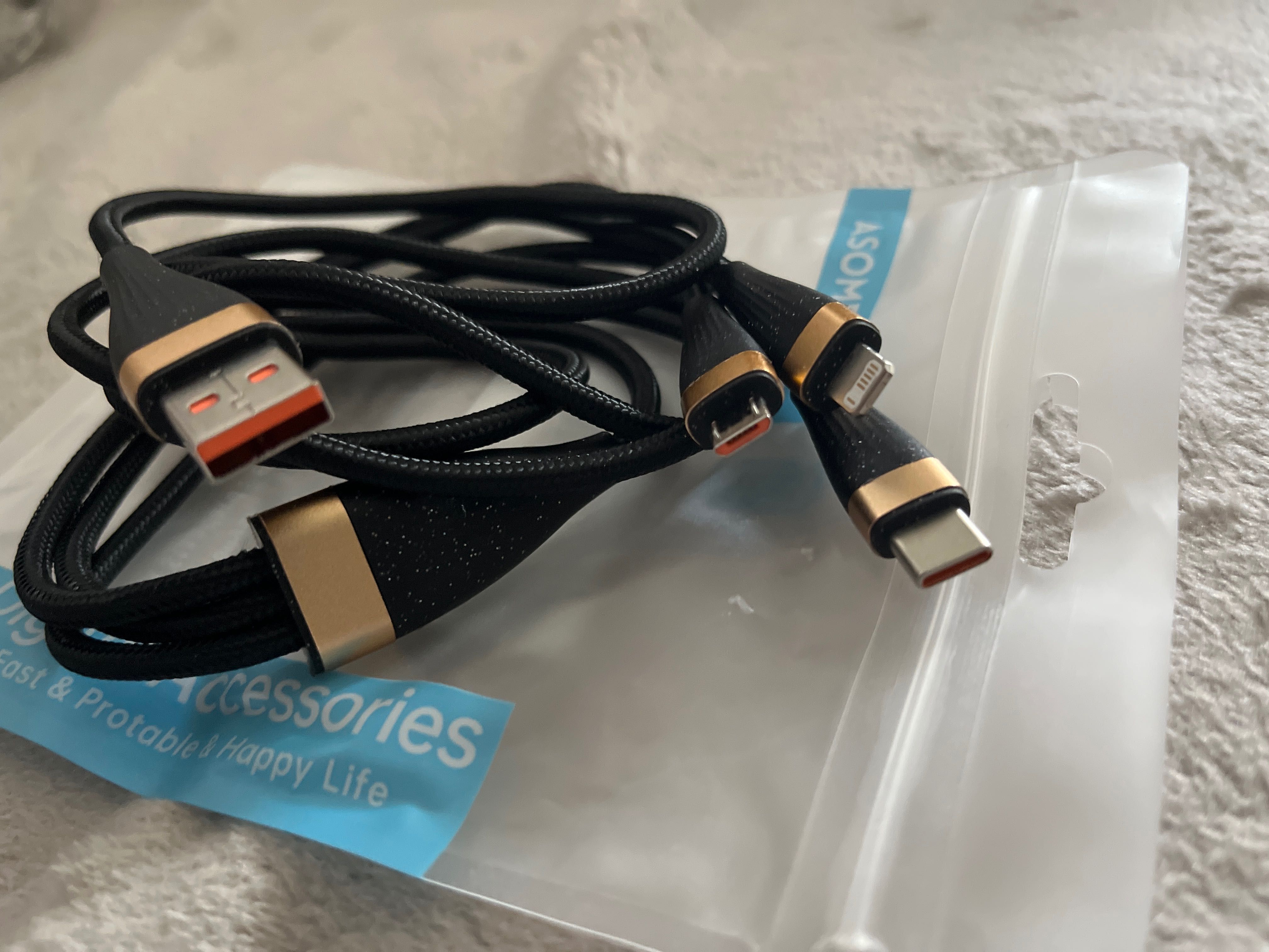 Kabel do ładowania 3w1