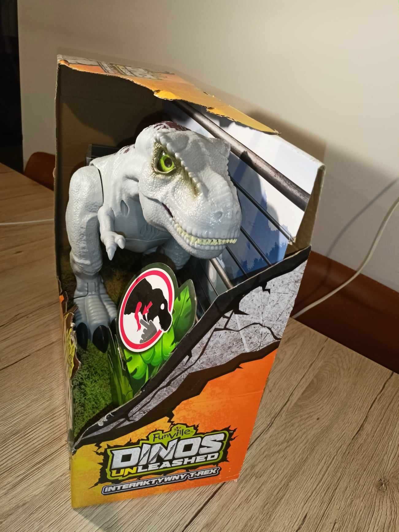 Dinozaur interaktywny Epee Dinos Unleashed T-Rex 27 cm szary