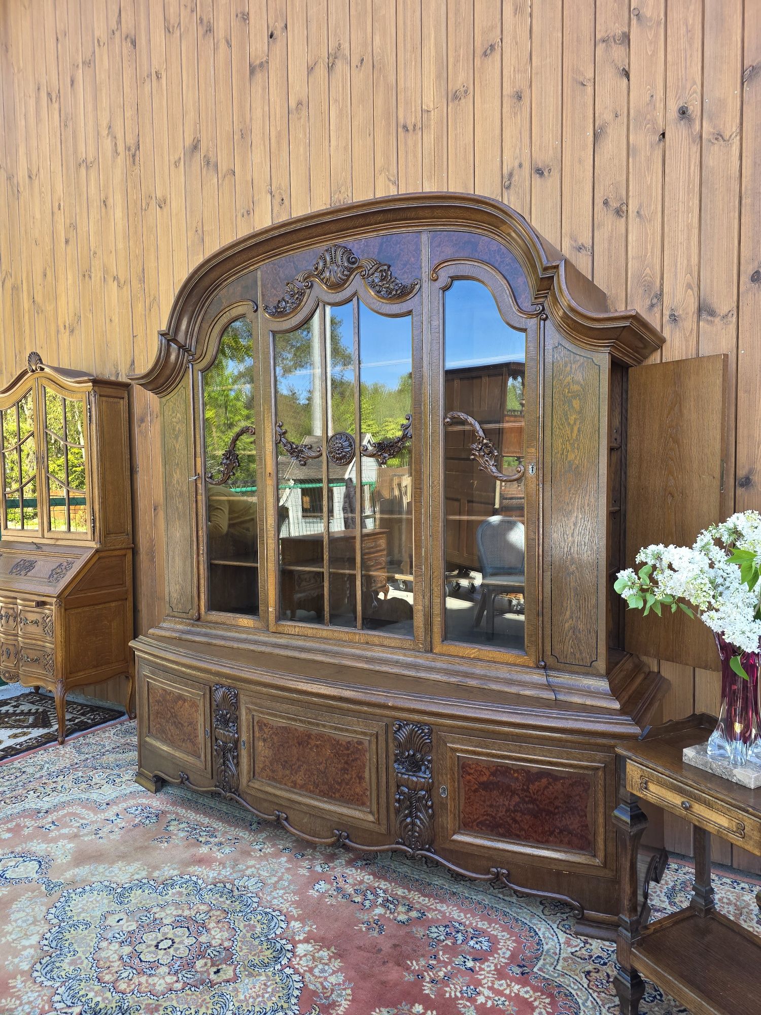 Rzeźbiona biblioteka biblioteczka  220 cm #1765 Stylowy Węgrów