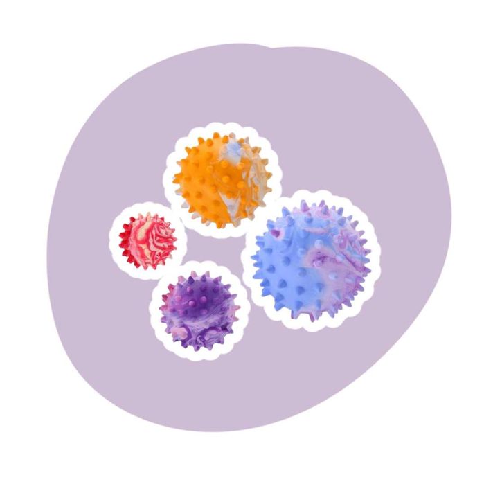 Sum Plast Piłka z kolcami nr 0 3,5cm Zabawka dla psa 3szt