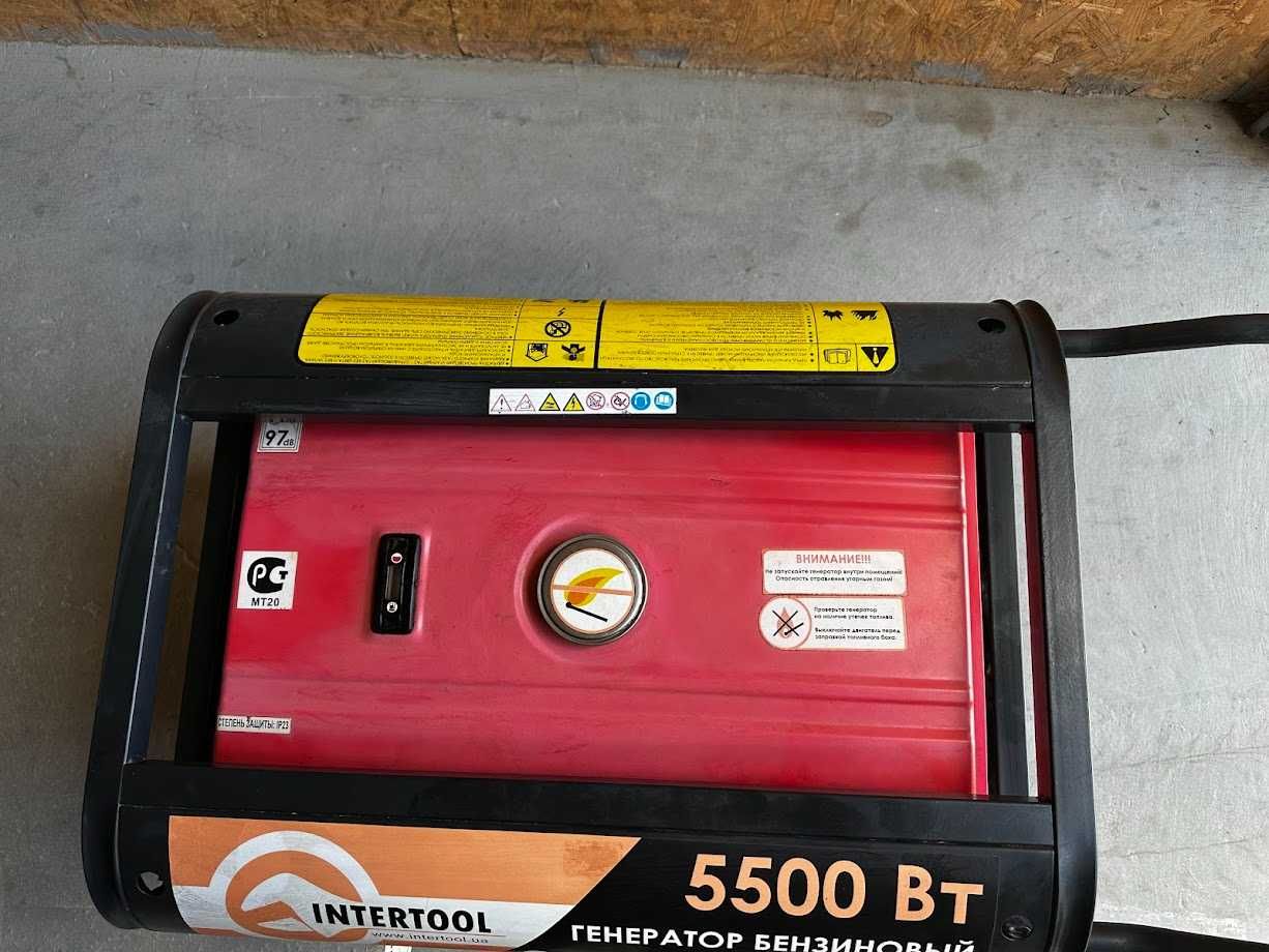 Генератор бензиновий 5,5 кВт (Intertool Б/У)