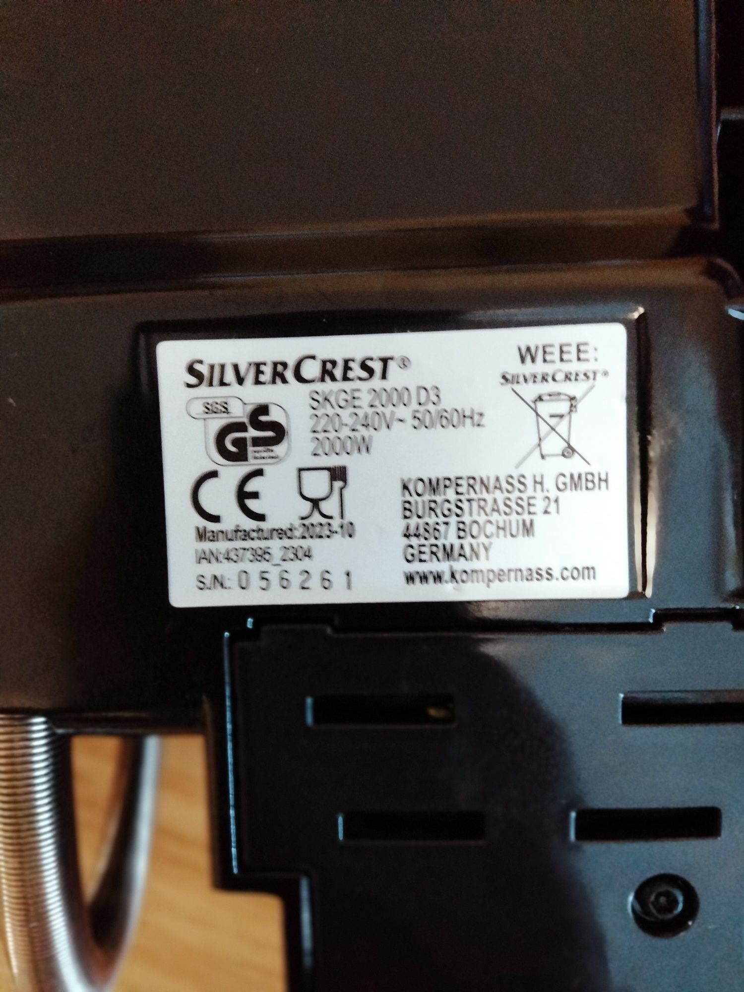 Grill kontaktowy SKGE 2000 D3