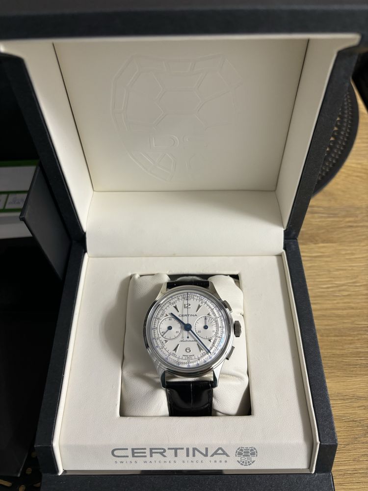 Certina DS Chronograph 11.2024 jak nowy full SET Valjoux!