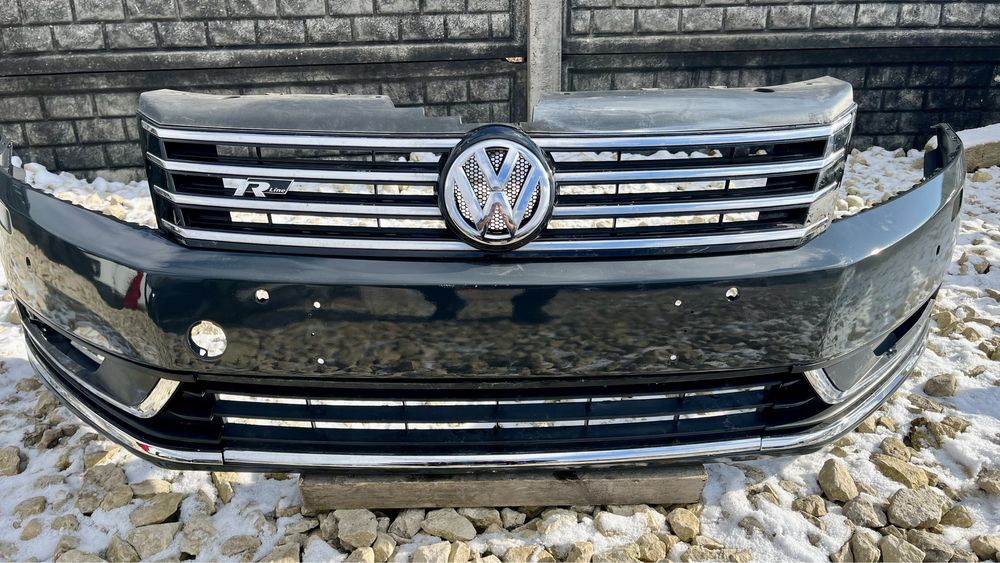 Zderzak przedni 4xPDC SPRYSKIWACZE LI7F VW Passat B7 3aa 11- oryginal