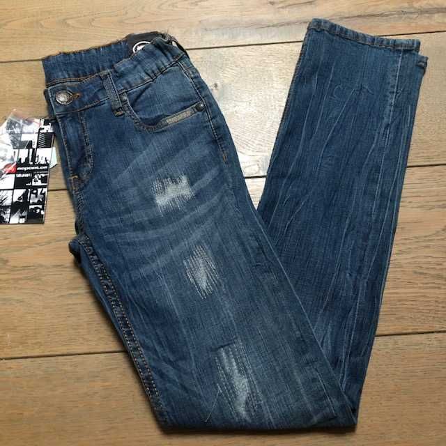 Nowe dziewczęce oryginalne spodnie jeansowe Reporter roz. 146