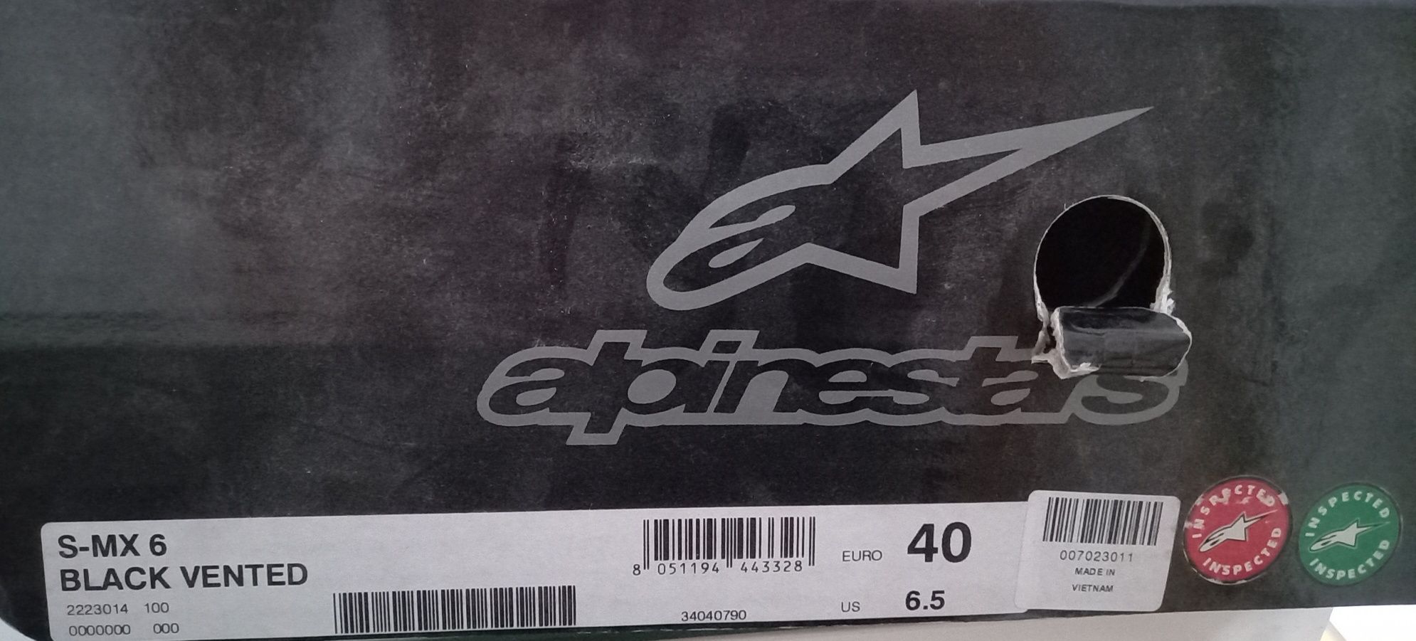 Botas Alpinestar Black Vented