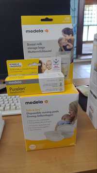 Набор Medela (крем Purelan 37г, пакеты для молока, вкладыши 60шт)