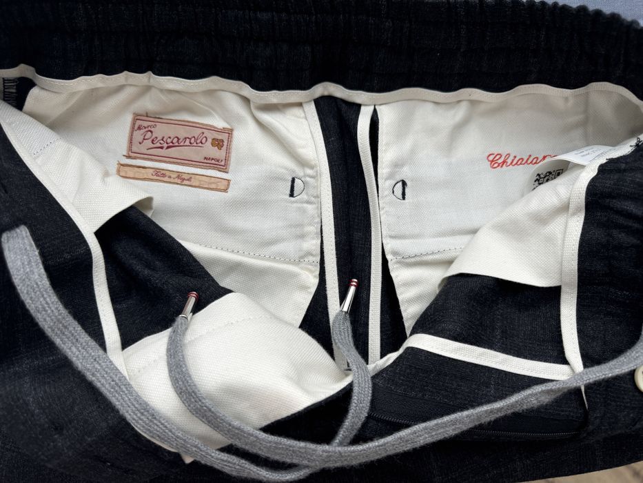 Брюки з вовни Marco Pescarolo