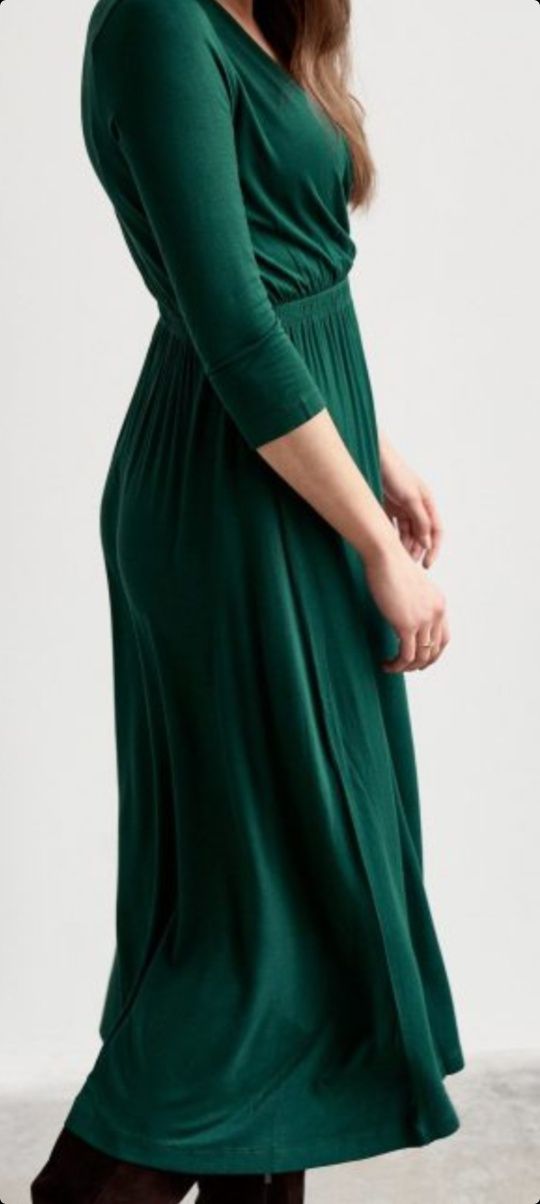 Nowa sukienka Marie Zélie Rita zieleń butelkowa  40