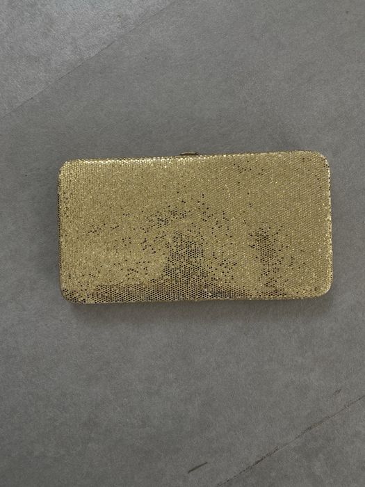 Carteira Guess Dourada Brilhante - Como Nova