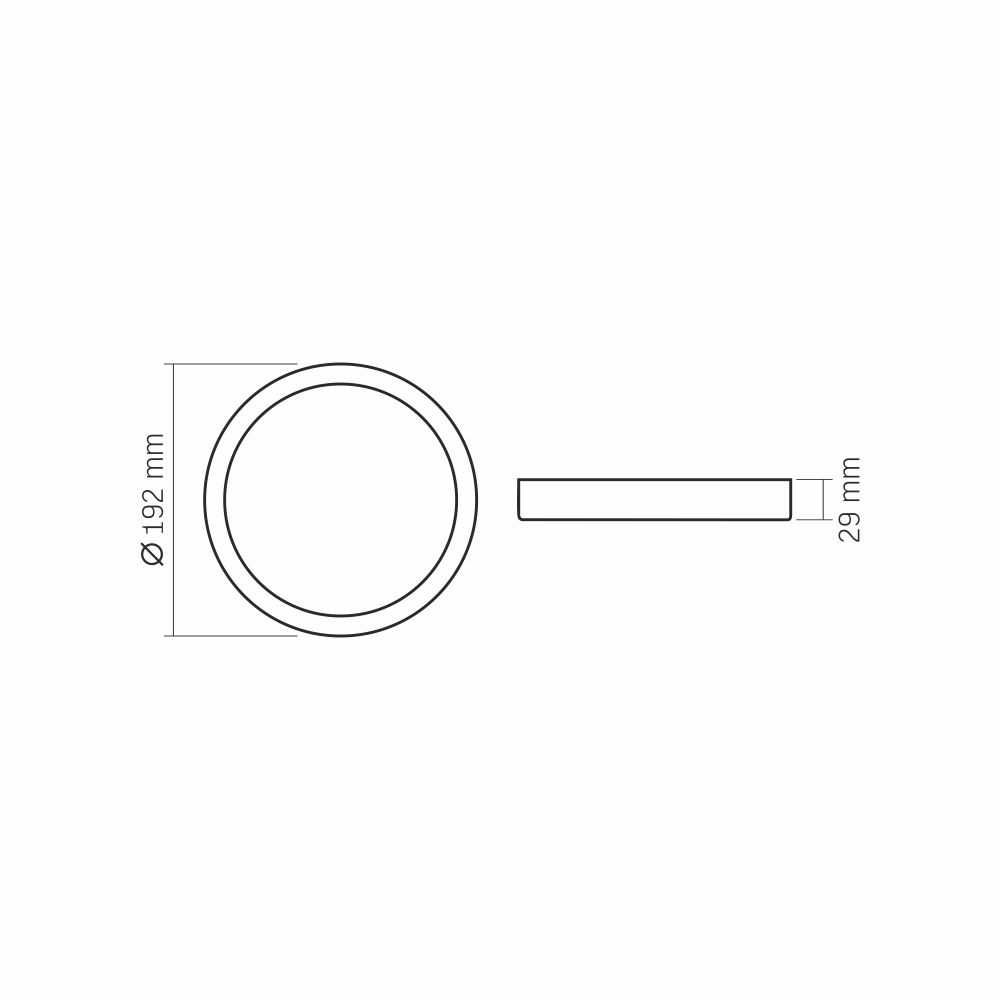 Oprawa natynkowa okrągła LED biała panel 12W/18W/24W 4000K