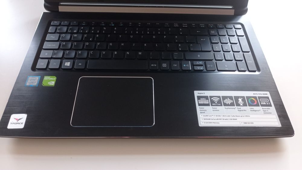 Acer Aspire 5 i7 8th Gen 20 GB RAM