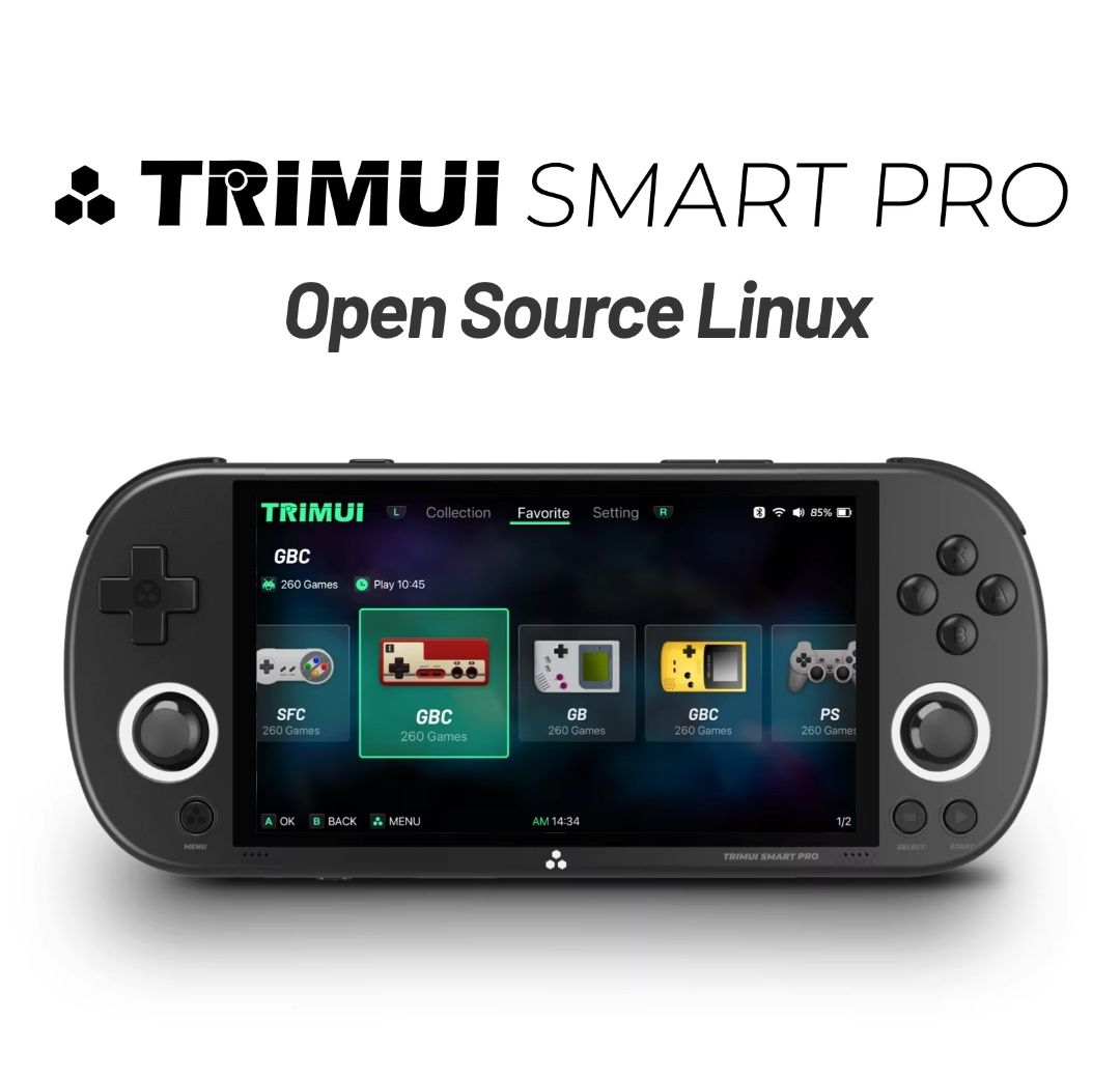 Ігрова топ ретро консоль Trimui Smart Pro. IPS,5000mah.Black/White#