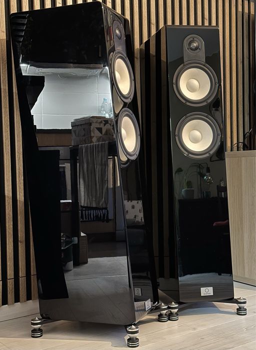 Kolumny podlogowe Marten Czarny Połysk High End
