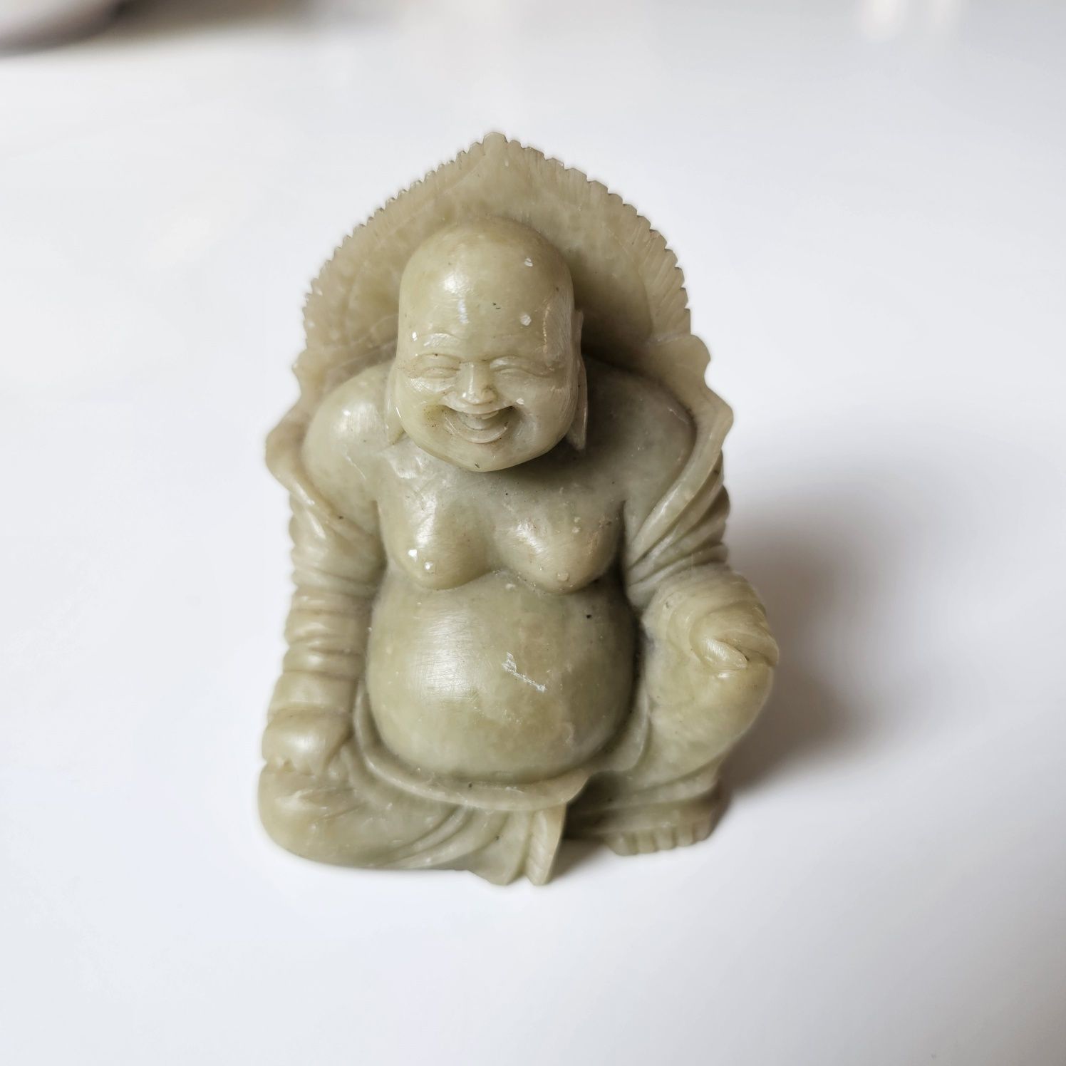 Rzeźba Śmiejący się Budda Kamień mydlany