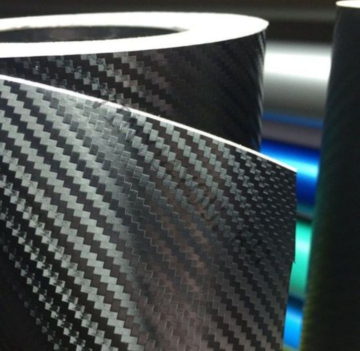 Карбонова плівка 3D рулон 3 см на 90 см