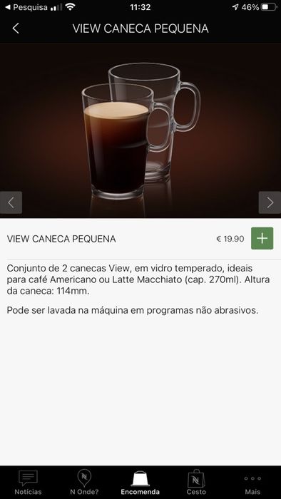 Canecas nespresso. Nova coleçao VIEW. Intactas a estrear