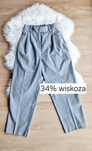 Szare spodnie w kant Wild leg cygaretki S 36 H&M