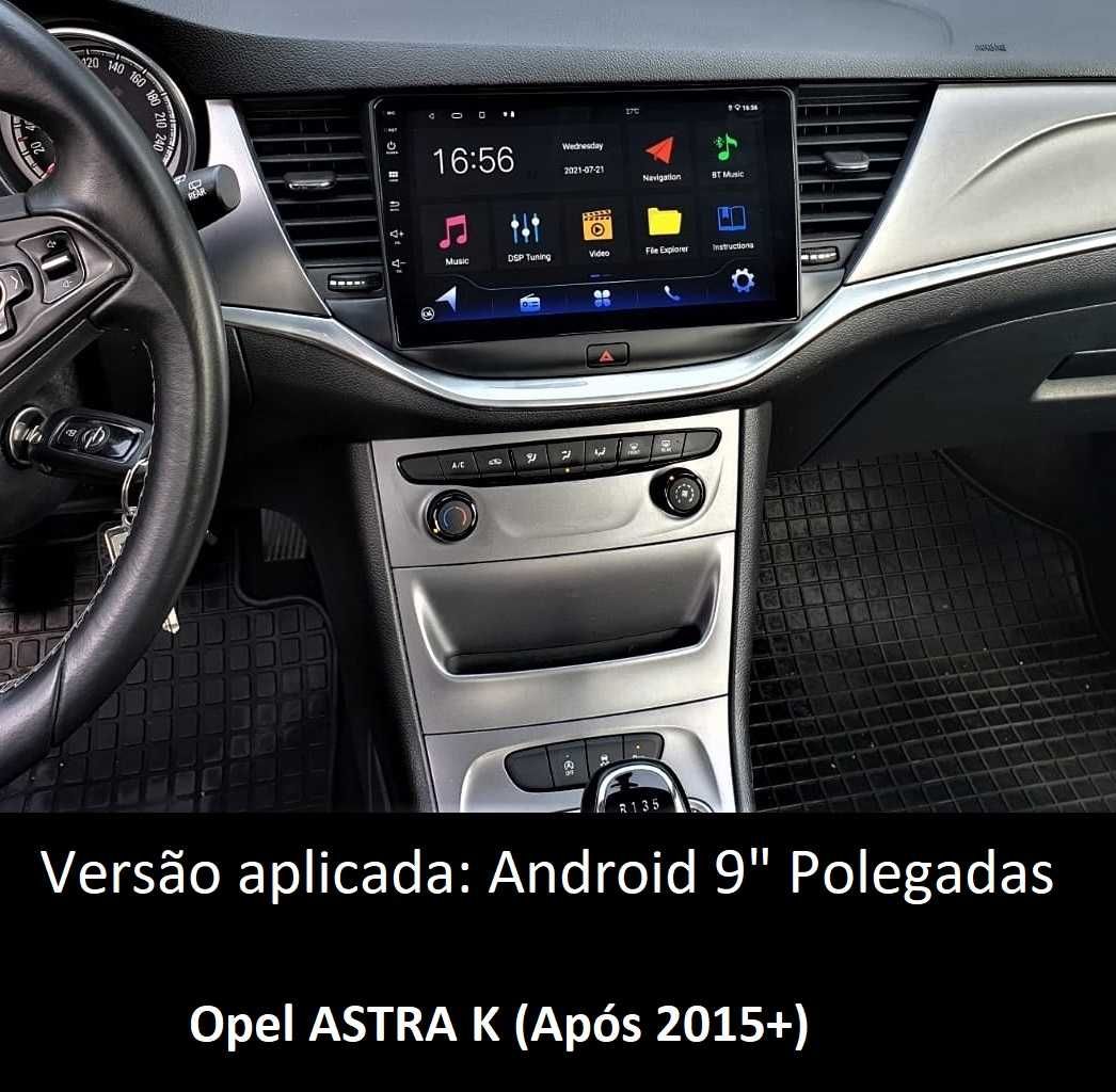 Rádio 2DIN 9" [4+32GB] • Opel Astra J • K (2008 a 2019) • Android GPS
