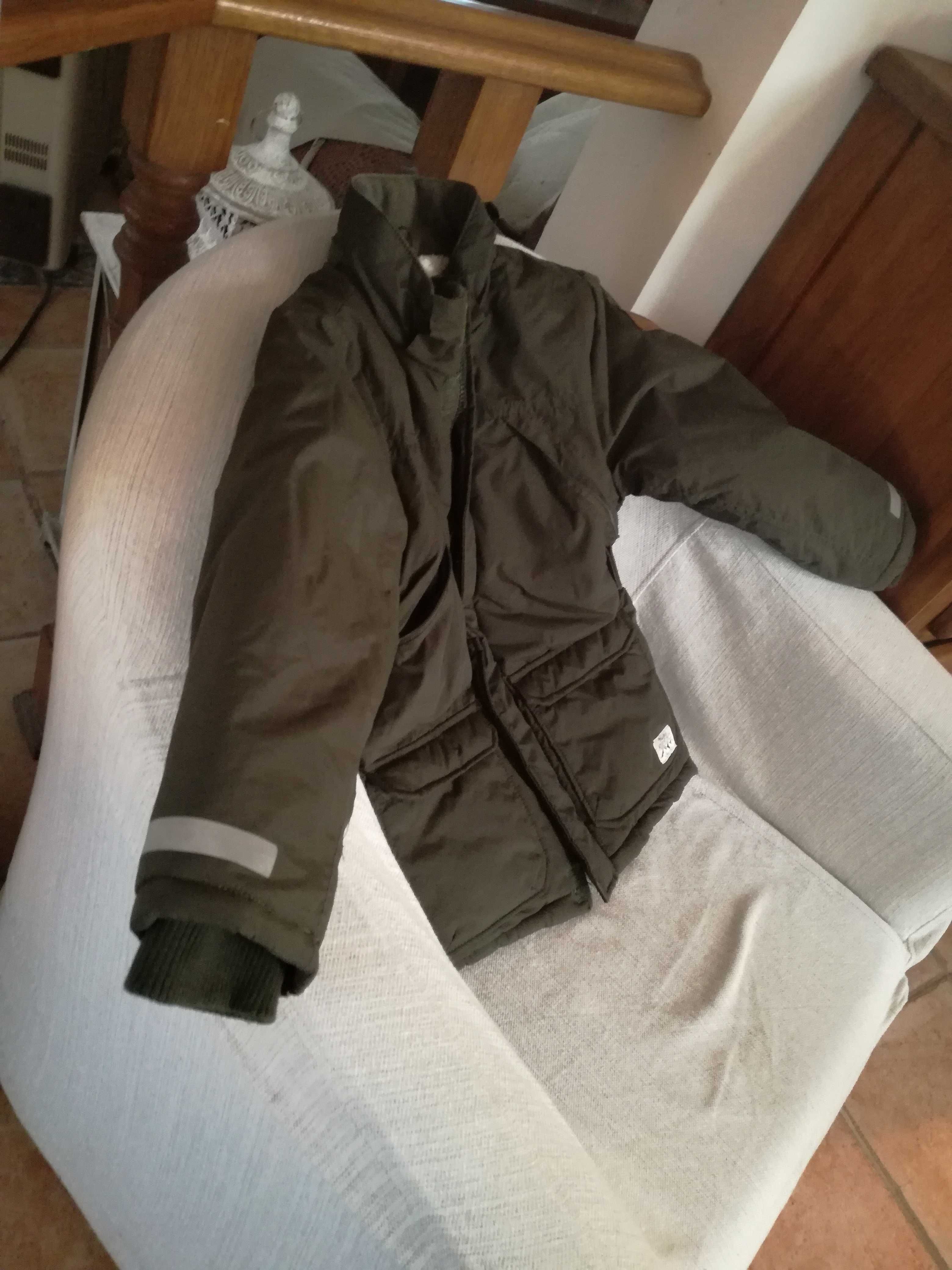 Blusão casaco parka kispo penas H&M, sem capuz