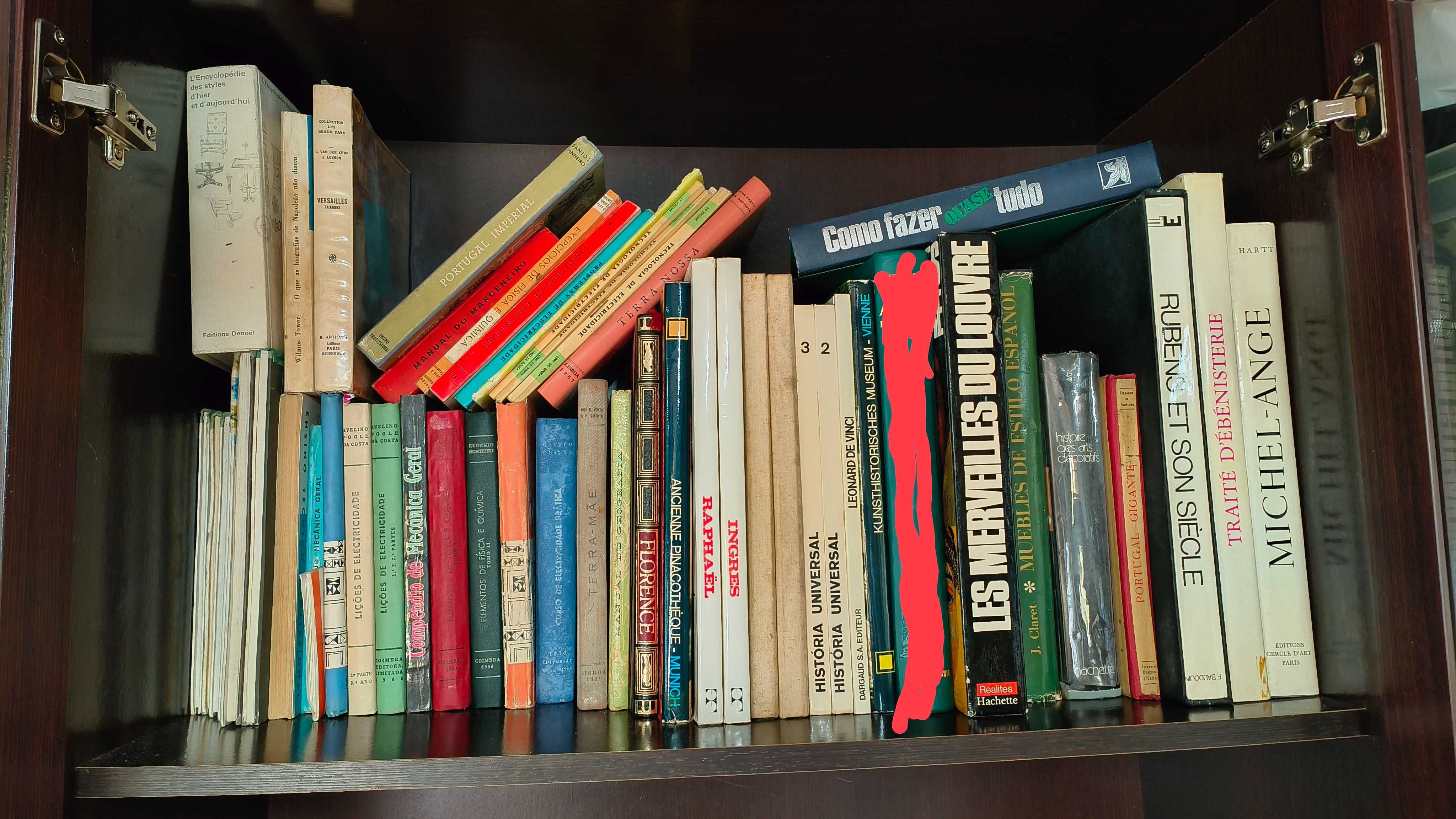 Livros antigos, arte, técnicos entre outros