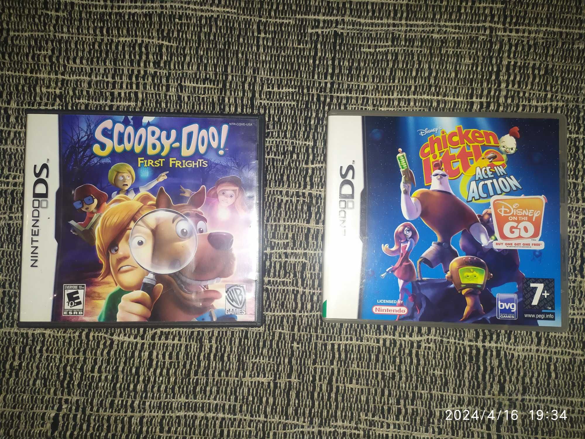 Nintendo DS "Chicken little" "Scooby-Doo First Frights"