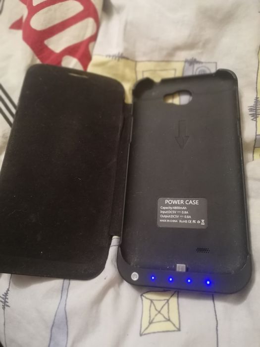 Чехол-книжка зарядка павер банк Samsung Galaxy Note 2