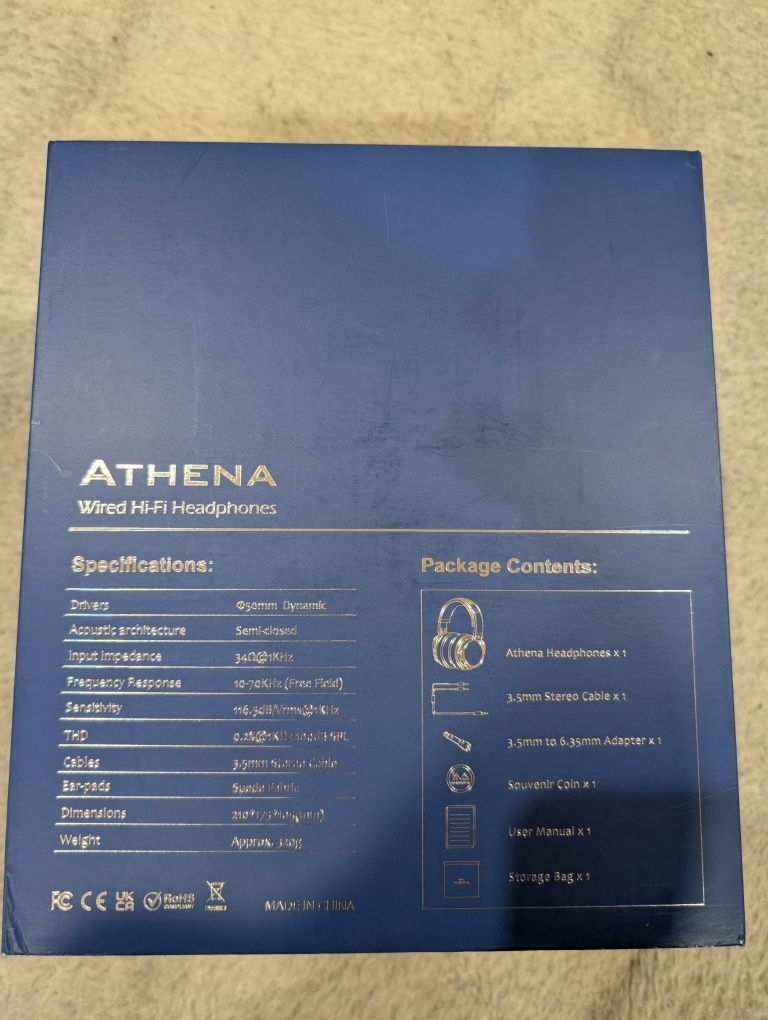 Harmonicdyne Athena słuchawki przewodowe linsoul