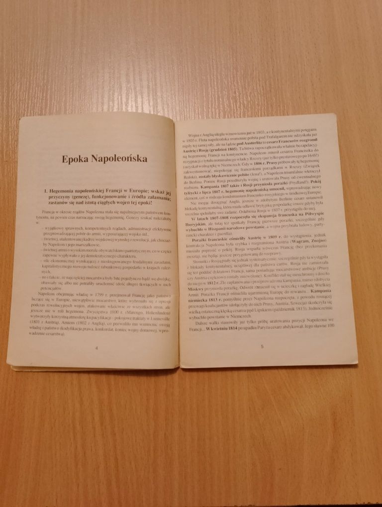 Jak odpowiadać z historii? opracowanie