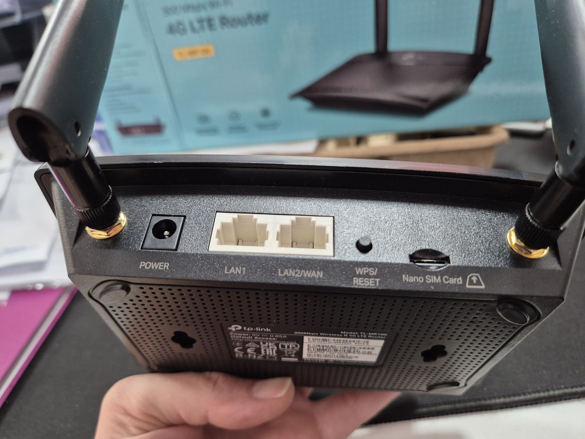 Router TP Link TL-MR100 sim 4G LTE paragon