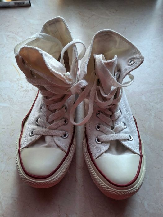 Białe trampki converse 36