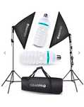 Zestaw fotograficzny Softboxow Gearpro+2lampy+torba
