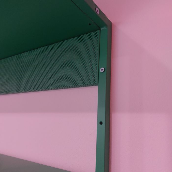 Zielona półka IKEA PLATSA metalowa