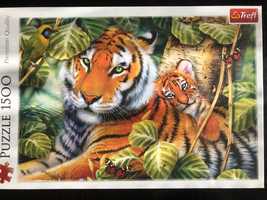 Nowe Puzzle 1500 trefl tygrysy