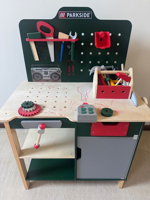 Zabawkowy warsztat majsterkowicza Parkside