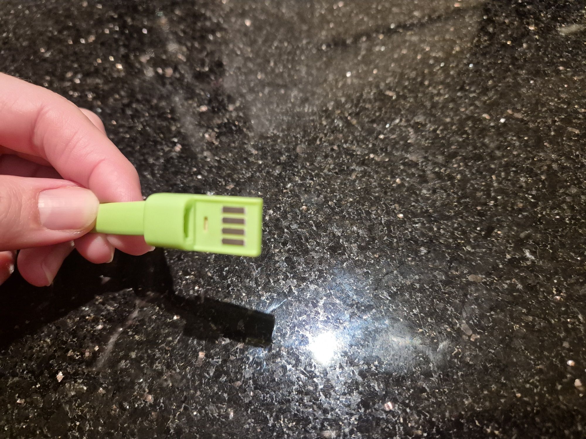 Bransoletka USB silikonowa opaska kabel wtyk mikro