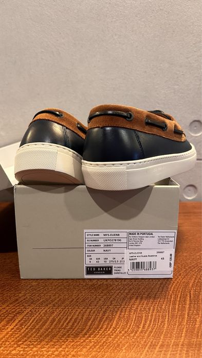 -40% Mokasyny sneakersy żeglarskie Ted Baker - 43 43,5 44 28,5cm 285mm