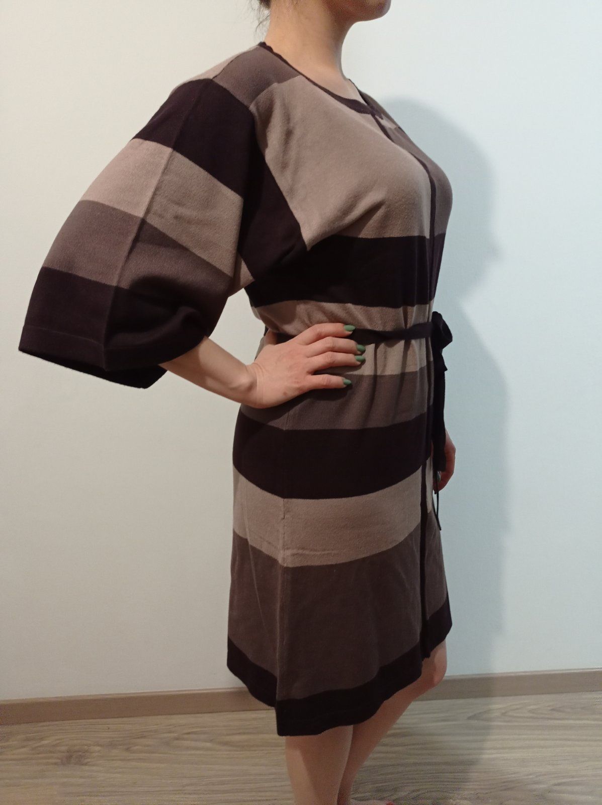 Платье вязаное сукня в'язана коричнева