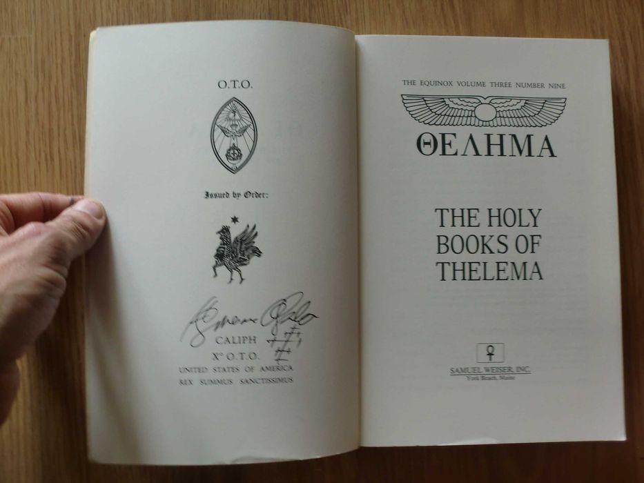 The Holy Books of Thelema
by Aleister Crowley