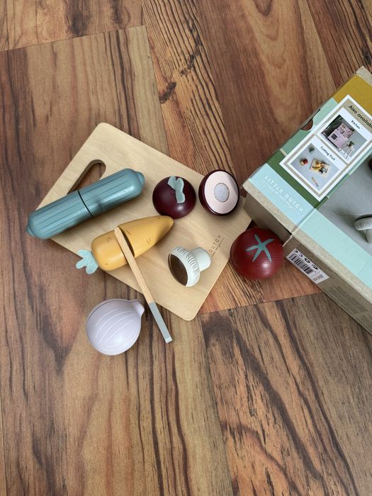 Drewniane warzywa do krojenia znanej marki Little Dutch