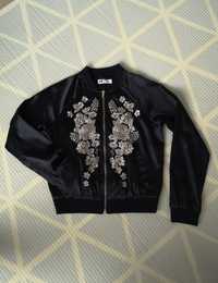 Kurtka bomber 152 bomberka H&M satynowa