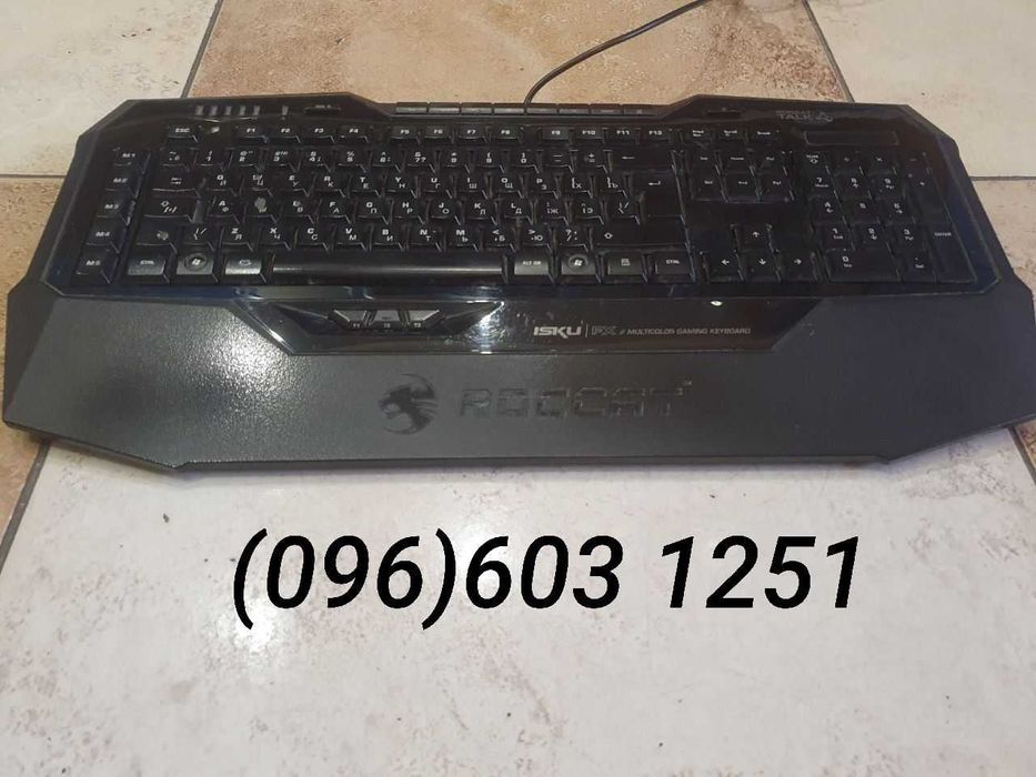 Геймерська Клавіатура Roccat Isku FX (ROC-12-911) Black USB