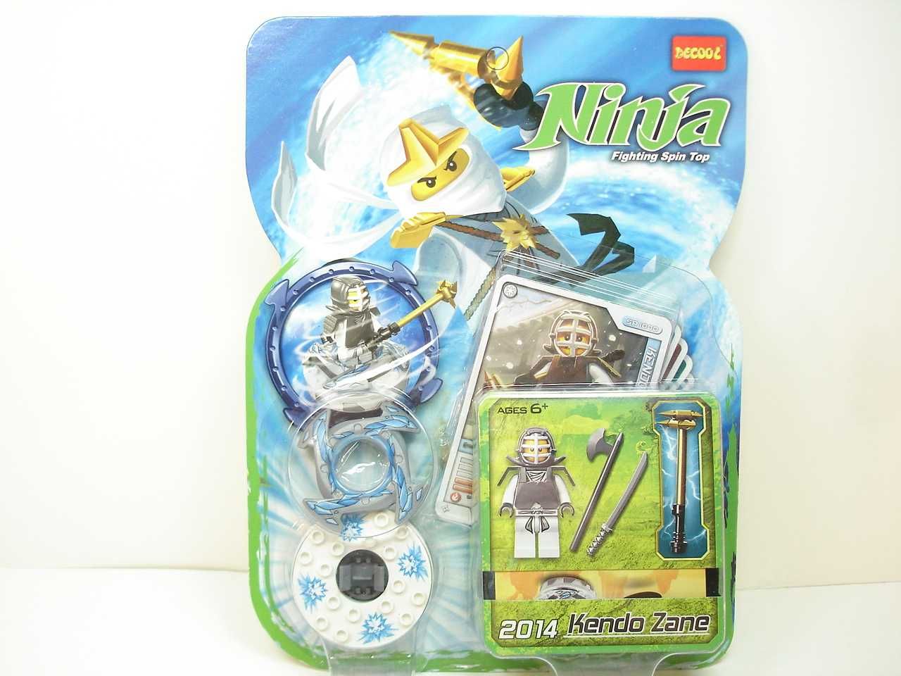 Klocki Ninjago spiner zestaw 2 szt Zane NRG i Kendo Zane NOWE