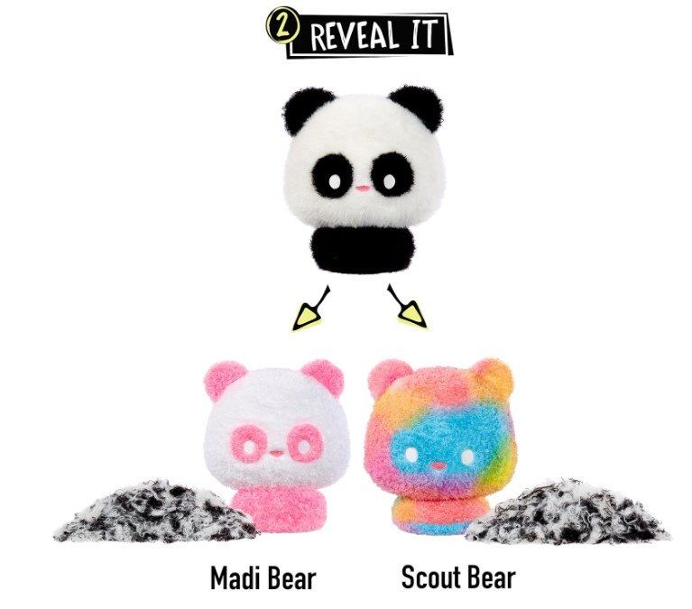 Fluffie stuffiez м'яка іграшка антистрес пухнастий сюрприз панда