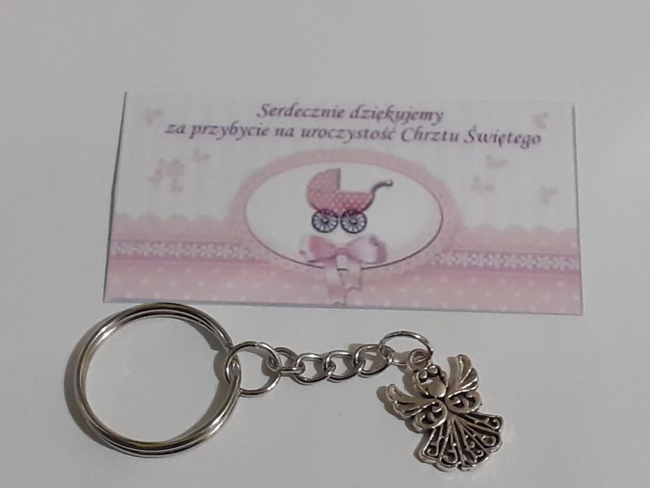 Brelok podziękowanie,  komunia , chrzciny